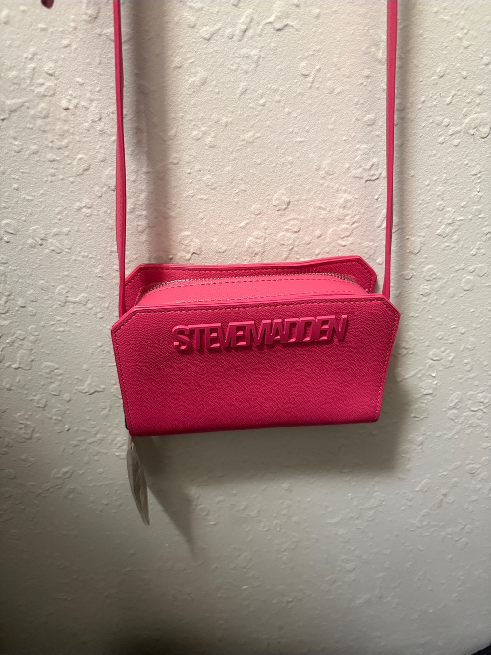 Steve Madden Hot Pink Logo Crossbody Bag